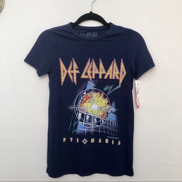 Def Leppard Tops - Def Leppard | Pyromania Band Concert Graphic Tee